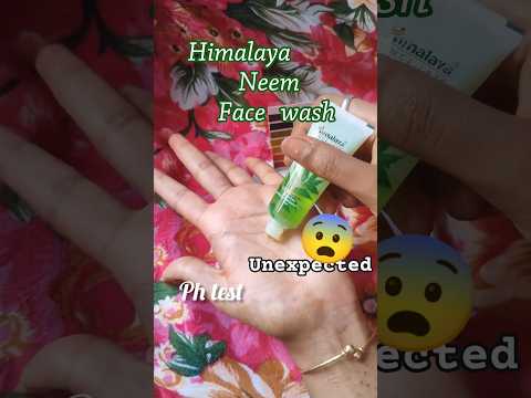 ph test of himalaya neem face wash#phtester #phtesting#phlevel #viralvideo #himalayaneemfacewash