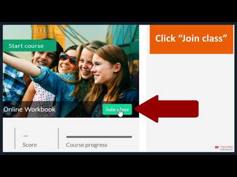 Online Workbook student- how to join a class