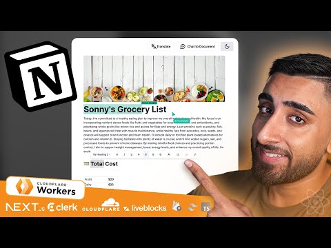 🔴 Let’s build an AI NOTION Clone with NEXT.JS 14! (Realtime Collab, Cloudflare, Clerk, Firebase)