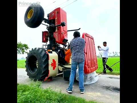 Swaraj Vs Mahindra ka full power Khatarnak Mukabala 🥶😱💪 #full power tochan #tractor khada ho gaya