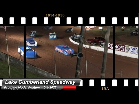 Lake Cumberland Speedway - Pro Late Model Feature - 6/4/2022 - dirt track racing video image