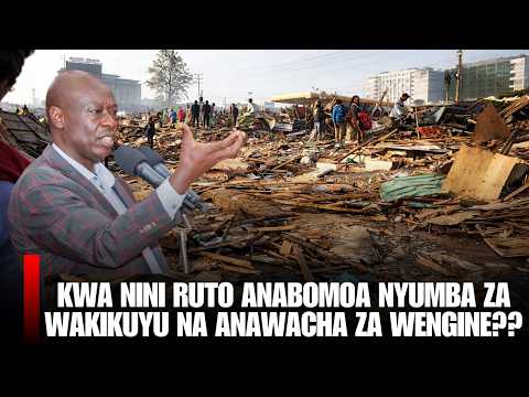 Roysambu Demolitions Turned Fatal!! Rigathi Gachagua has dropped a NUCLEAR BOMB to Ruto
