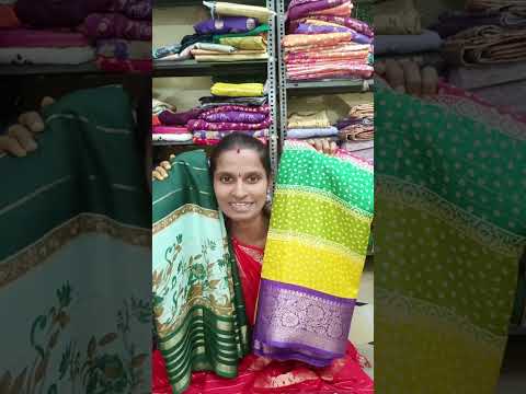 Marshmallow Georgette & Dhola sarees combo offer sale 💥#9100831197