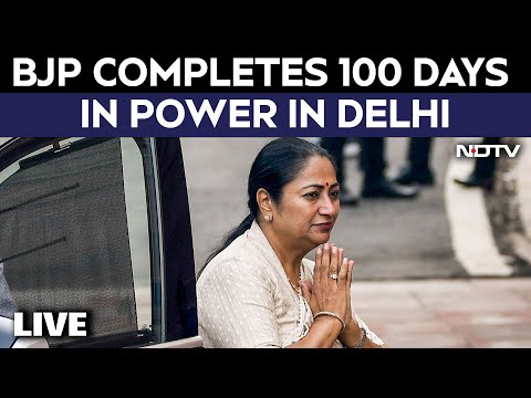 Delhi BJP News | BJP | LIVE | BJP Completes 100 Days In Power In Delhi, CM Presents Report Card