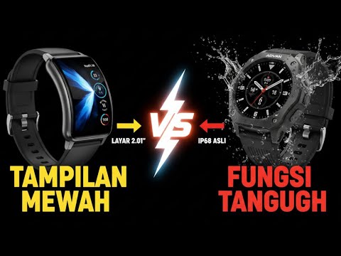 ADVAN SE1 vs HUAFIT S8: SMARTWATCH 100 RIBUAN TERBAIK 2025 🥊 Tahan Air IP68 vs Layar Curve Mewah!