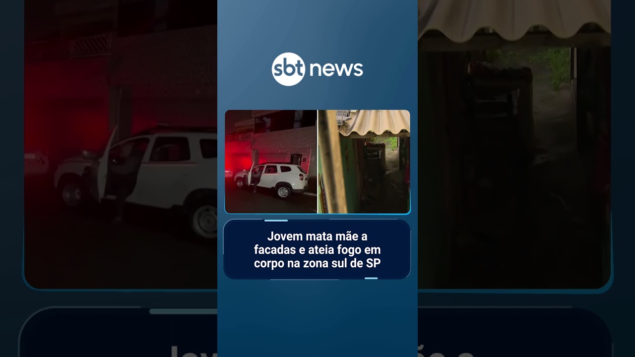 Jovem mata mãe a facadas e ateia fogo em corpo na zona sul de SP | SBTManhã