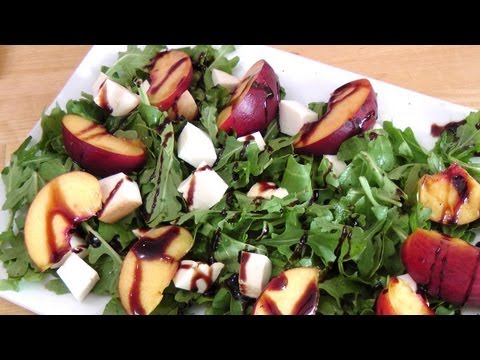 Grilled Peach and Smoked Mozzarella Salad - Laura Vitale - Laura in the Kitchen Ep 171 - UCNbngWUqL2eqRw12yAwcICg