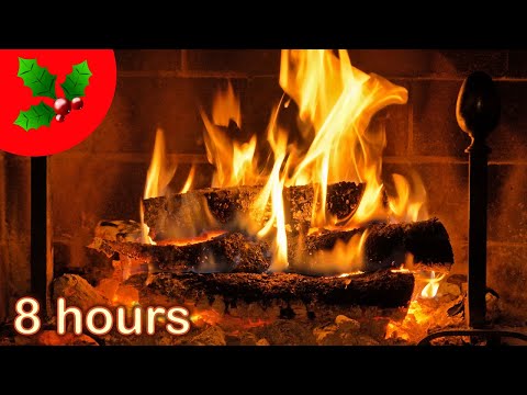 ✰ 8 HOURS ✰ Christmas FIREPLACE ✰ ACOUSTIC GUITAR ♫ ☆ Christmas Music Instrumental ♫ YULE LOG - UCoPL8HFwada-gM5rr6faZDg