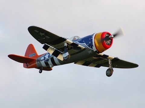 TEST FLIGHT GIANT SCALE RC TOP-FLITE P-47D THUNDERBOLT 80cc EVO - DEANO / LEE AT CMAC - 2014 - UCMQ5IpqQ9PoRKKJI2HkUxEw