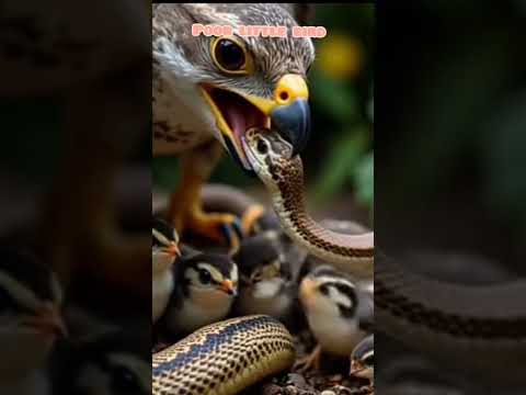 mother bird protect his baby from snake #wildlife #wildanimals #wildforest #snake #birds