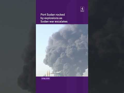 Port Sudan rockedby explosions as Sudan war escalates