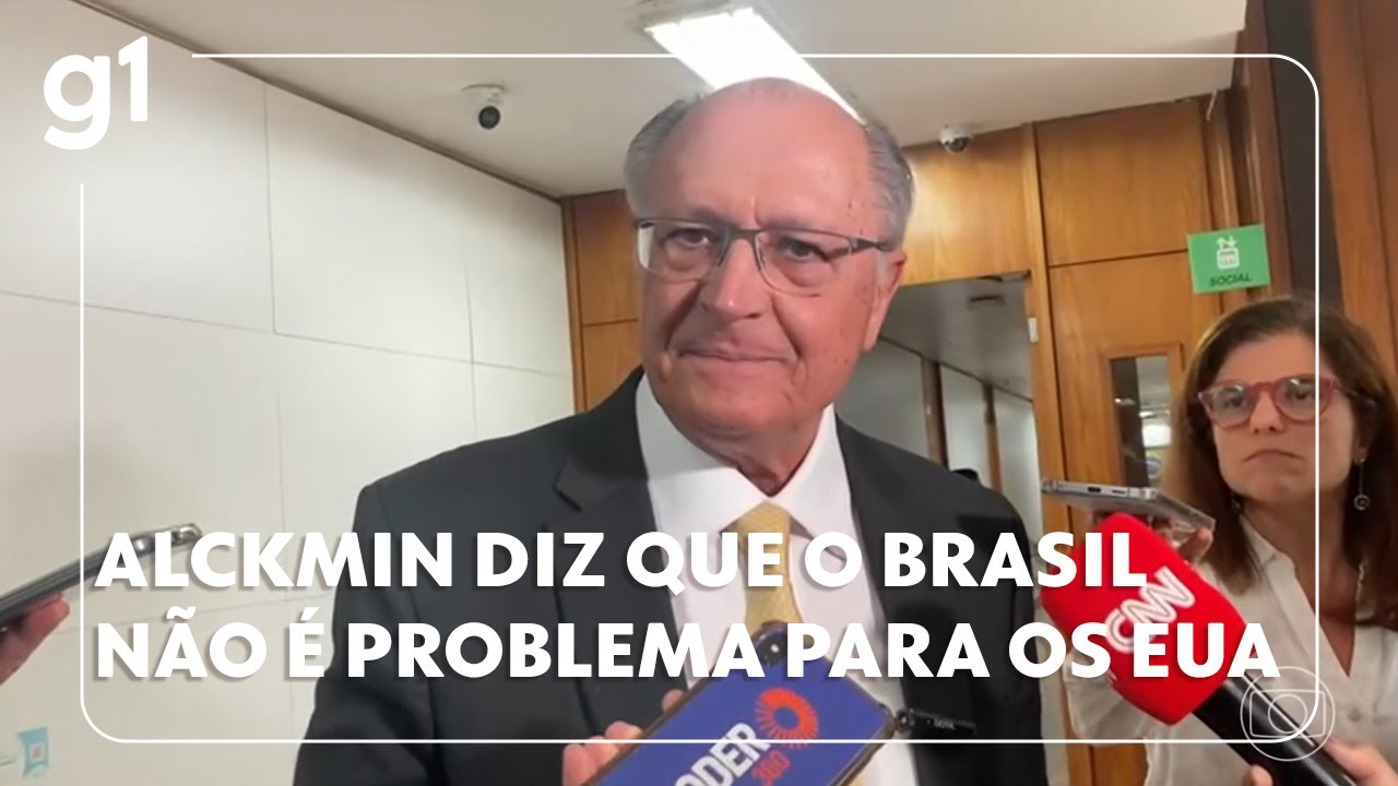Alckmin fala sobre déficit do Brasil com os EUA e diz que país não é problema para os americanos