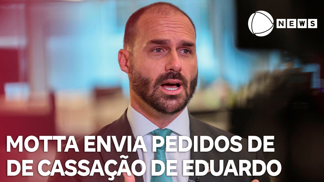 Motta envia pedidos de cassação de Eduardo Bolsonaro ao Conselho de Ética