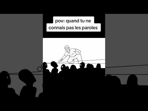 ne pas connaître les paroles