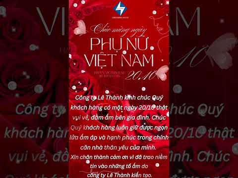 🌸 Kính chúc Quý Khách Hàng một ngày 20/10 thật trọn vẹn yêu thương! 🌸 #lethanhtankien #2010
