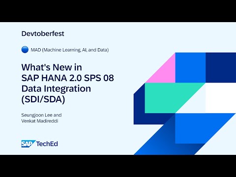 🔵 What’s New in SAP HANA 2.0 SPS 08: Data Integration (SDI/SDA)