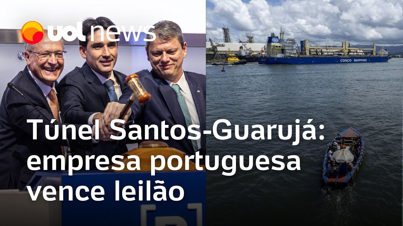 Santos Guarujá Portuguesa Mota Engil vence leilão e vai construir primeiro túnel imerso do país