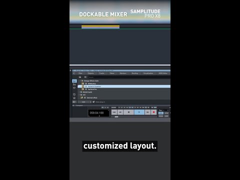 Samplitude Pro X8: Dockable Mixer
