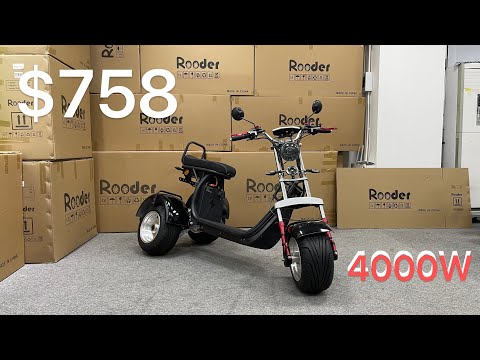 E-Roller 4000W Reichweite bis zu 120 km 45km/h Rooder E-TRIKE Scooter EEC +8613632905138