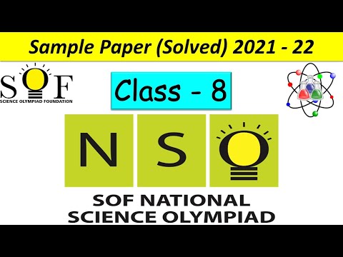 NSO Class – 8 | National Science Olympiad Exam | Solved Sample Paper Of 2021-2022 | SOF-NSO |