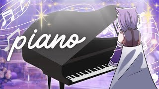 【Angy plays Piano】soft tippy tappy piano music for purritos!【#AngyCatt