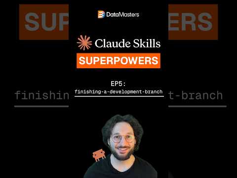 Claude Code Skills Superpowers - Ep. 5 FINISHING-A-DEVELOPMENT-BRANCH. #datamasters #claudecode hqdefault