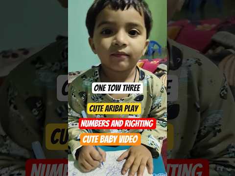 One Tow Three | Larn Number | with righting | YouTube kids | Ariba k fan #kindergarten #numbers