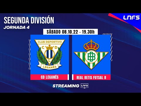 DIRECTO |  CD Leganés - Real Betis Futsal B Jornada 4 Segunda División Temp 22 23