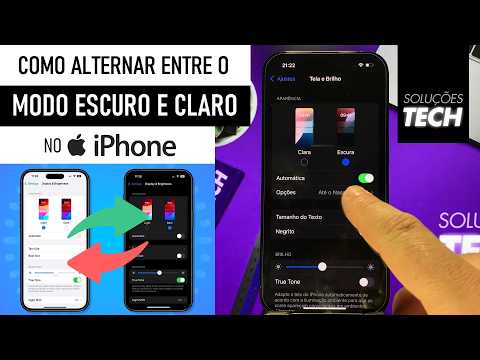 Como Alternar entre o MODO ESCURO e CLARO no iPhone (ATUALIZADO)