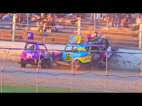 Meeanee Speedway - Ministock Girls Challenge Night 2 - 27/4/24 - dirt track racing video image