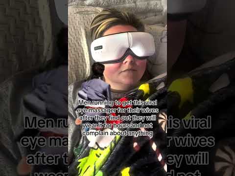 Relieve Migraines & Eye Fatigue with Heated Eye Massager #eyemassager