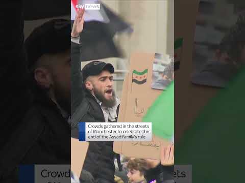 Syrians in Manchester celebrate