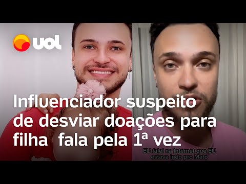 Igor Viana: Influenciador suspeito de desviar doações para filha com deficiência fala pela 1ª vez