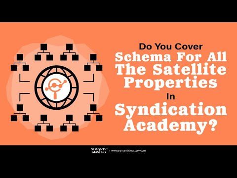 Do You Cover Schema For All The Satellite Properties In Syndication Academy?