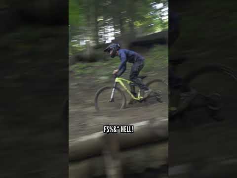 Turns out XC bikes aren’t make for DH tracks 😂