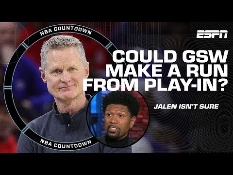 If you’re near the play-in, YOU’RE NOT WINNING THE WEST- Jalen Rose on Warriors | NBA Countdown