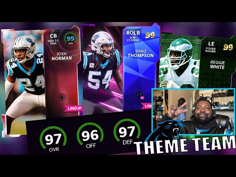THIS IS THE BEST ALL TIME CAROLINA PANTHER THEME TEAM IN THE HISTORY OF MADDEN ULTIMATE TEAM