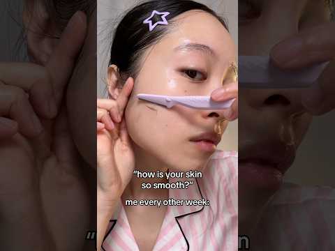 Dead skin + peach fuzz = blocked <strong>glow</strong>✨ this is the step you're missing💜