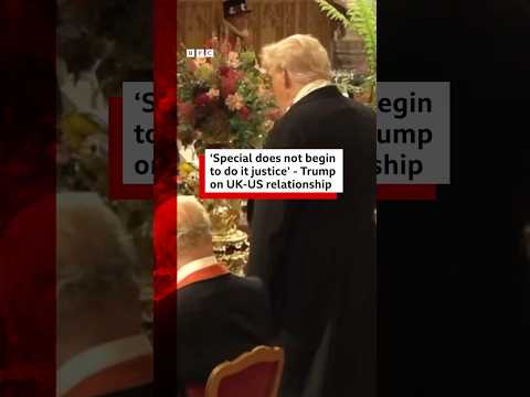 Donald Trump says "special" does not do the UK-US relationship justice. #US #UK #BBCNews