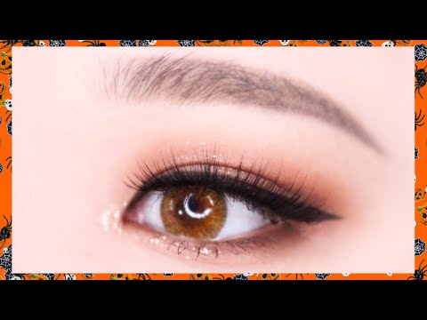 [eye]🎃할로윈 단호박 메이크업🎃/halloween makeup/모노아이즈/<strong>머스테브</strong>/아이메이크업/pumpkin makeup/eyemakeup/monoeyes