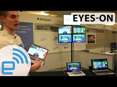 Airtame wireless display dongle at CES 2014 | Engadget - UC-6OW5aJYBFM33zXQlBKPNA