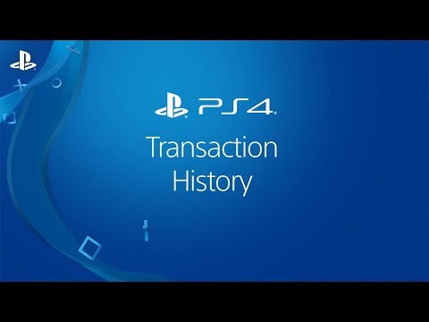 Viewing Transaction History on a PS4 system