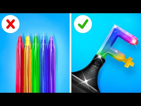 COOLE SCHUL-HACKS | Vereinfache Dein Leben! Clevere Tricks & Lustige Bastelarbeiten Von 123 GO Like!