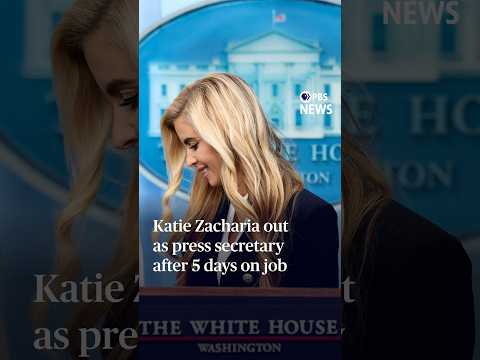 Katie Zacharia out as press secretary after 5 days on job