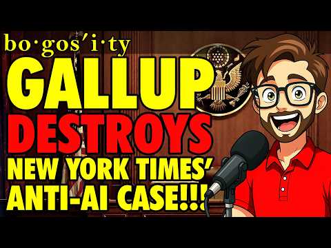 Gallup Poll Blows a Hole in Anti AI Lawsuits!