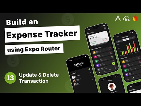 Build an Expense Tracker App with Expo Router #13 - Update & Delete Transaction