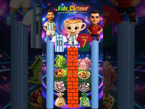 Kamu pilih Ronaldo atau Messi #puzzle #cartoon #animation #funny #ronaldo #football #tocaadventure