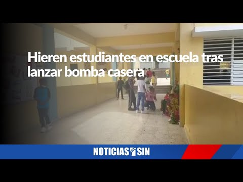 Hieren estudiantes en escuela tras lanzar bomba casera