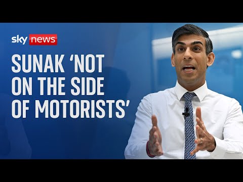 Low traffic neighbourhoods: Sunak 'hasn't been on the side of motorists' - Labour
