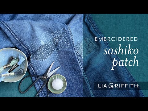 DIY Embroidered Sashiko Patch